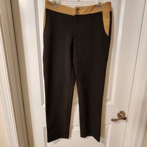 Cartonnier black and cream pants Anthropologie size 4